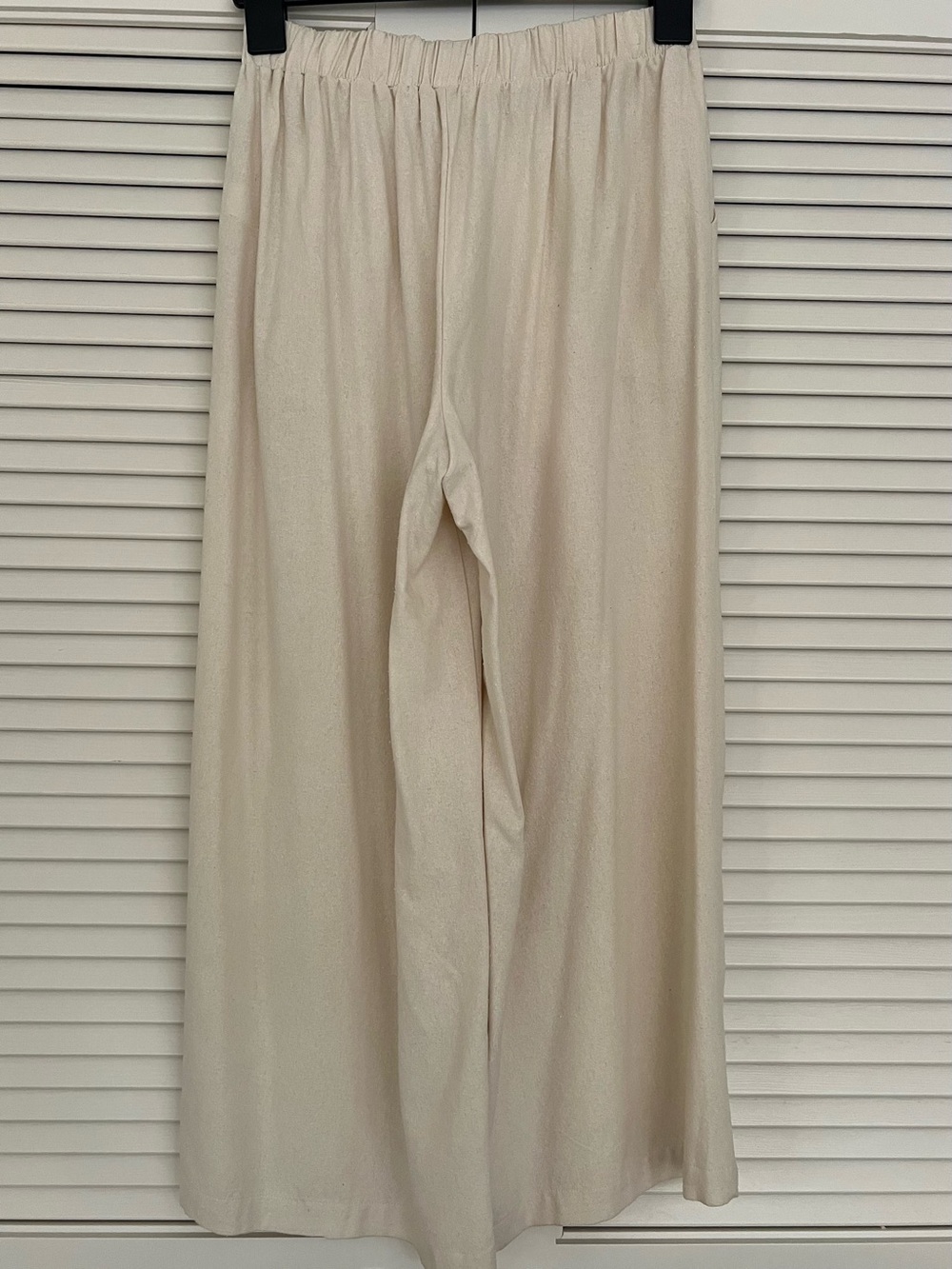 OZMA California Crop Wide Leg Regen Silk Noil Trousers - Picture 5 of 5
